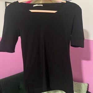 Active Basic black short sleeve top